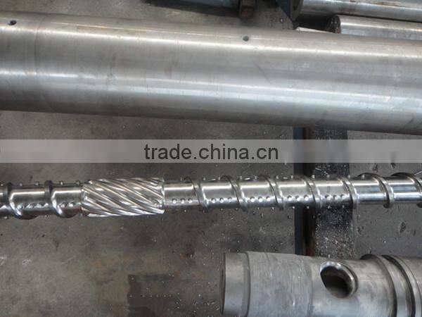 Injection machine single Screw and barrel for HDPE/LDPE/LLDPE