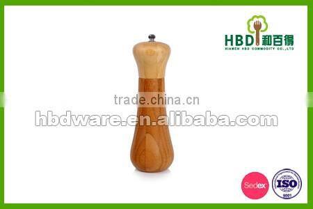 Hot new products for 2016 Rubber Wood Rock Salt Mill And Pepper Grinder For Cooking Tools,Rock salt mill wholesale