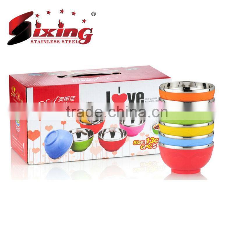 Hot Sale Stainless Steel Mixing Bowl / Salad Bowl Set