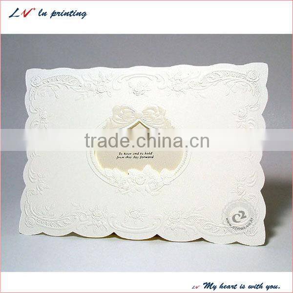 The eternal love unique romantic love paper wedding card/ elegant romantic wedding invitation card