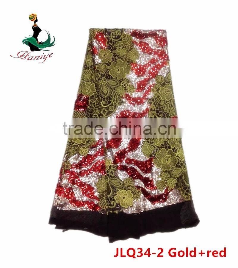 Haniye JLQ34-1/2016 Best Price Embroidery French lace / Hot Selling african Water Soluble Tulle Lace Fabric