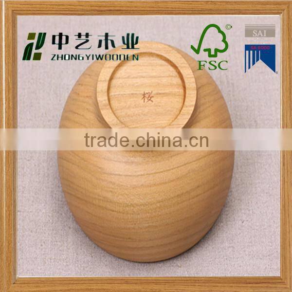 Antique design acacia hardwood natural bamboo wood salad bowl wholesale