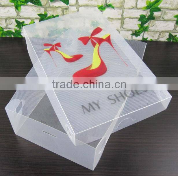 2013 folding plastic shoe box with lid