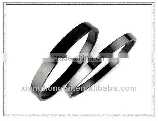 Unisex IP black stainless steel bangle jewelry