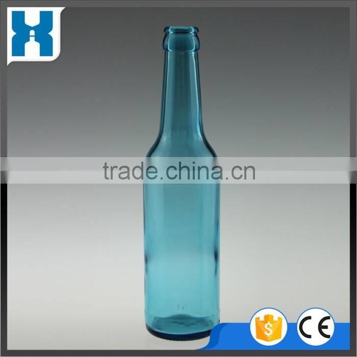 330ML 33CL EMPTY BLUE FLINT GLASS BEER BOTTLE