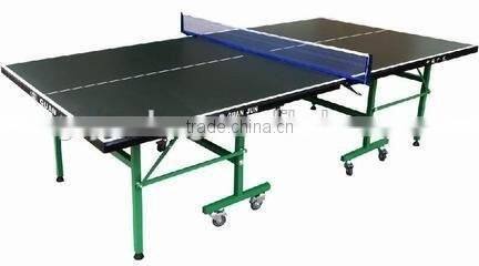 Movable folded portable table tennis table