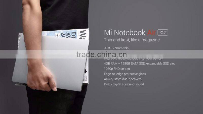 In stock! 2016 Ultra Slim 12.5 inch/13.3inch IPS FHD 1920 x 1080 4GB RAM 128GB SSD Laptop Notebook Xiaomi Air 12