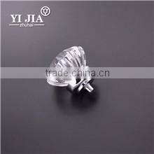 Amethyst Antique Brass Interior Drawer Glass Knob with Metal Base