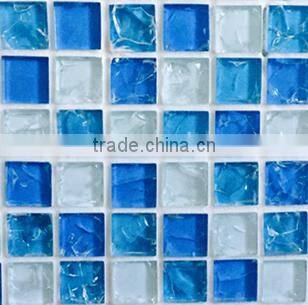water jet swimming pool glass mosaic(crystal glass )