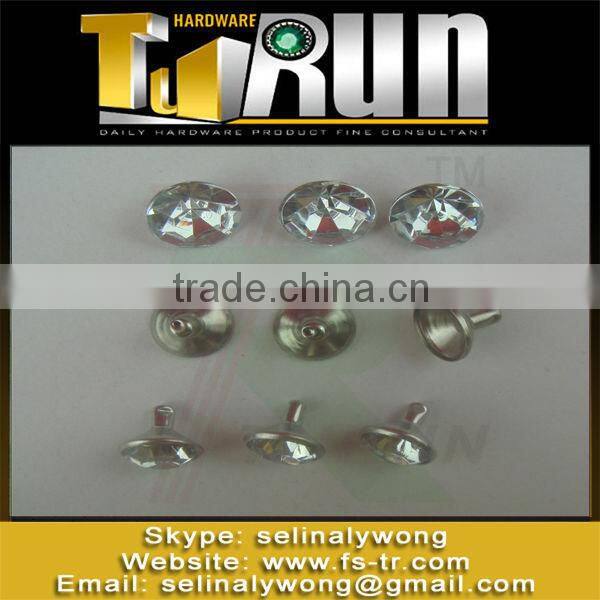 Hot Sell!! 2015 New Arrival colorfull rhinestone Metal Jeans rivet