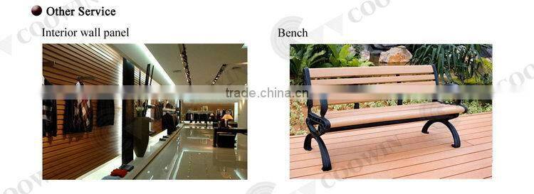 New style exported wpc solid boat decking material