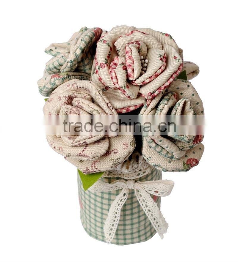 Handmade fragrance home flower decoration filled with activated bamcoo charcoal