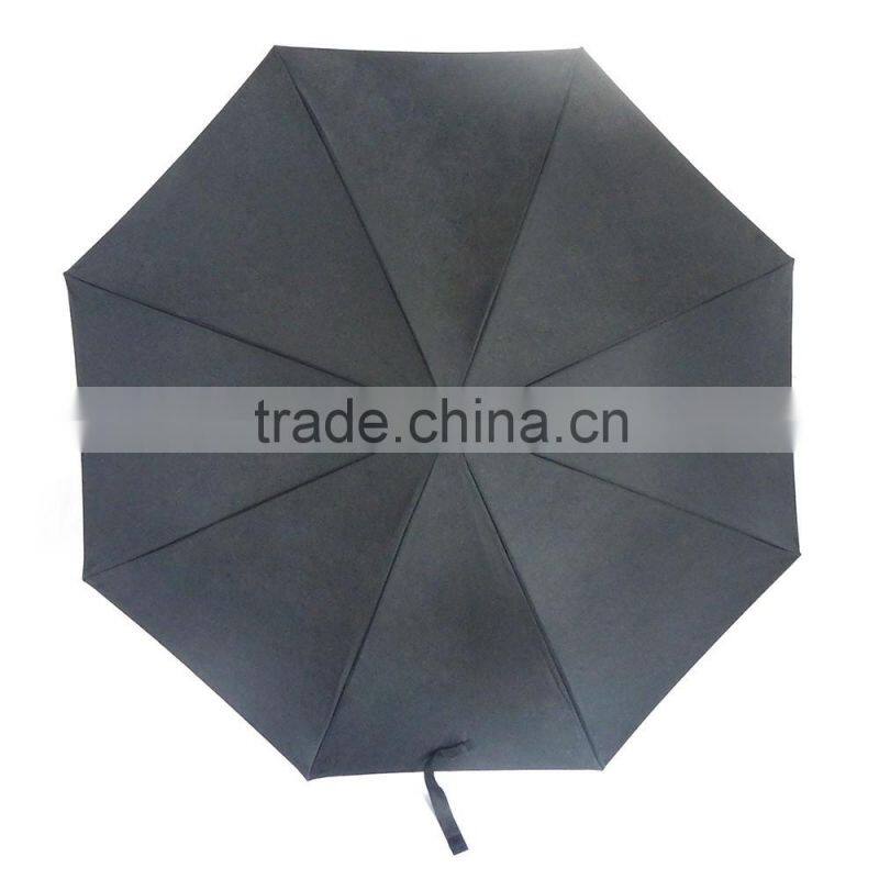 Black color heat protection double layers umbrella