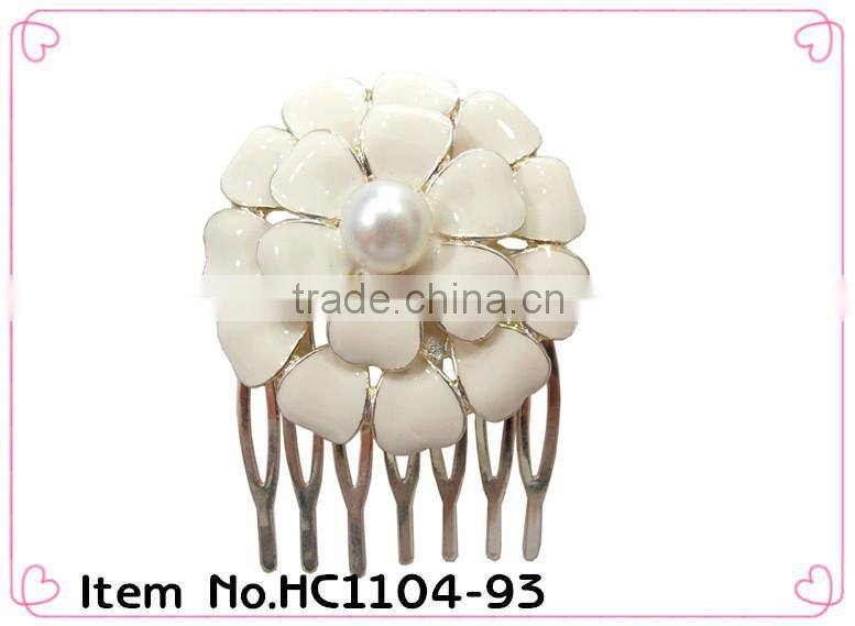 High quality blue rhinestone crystal hair comb