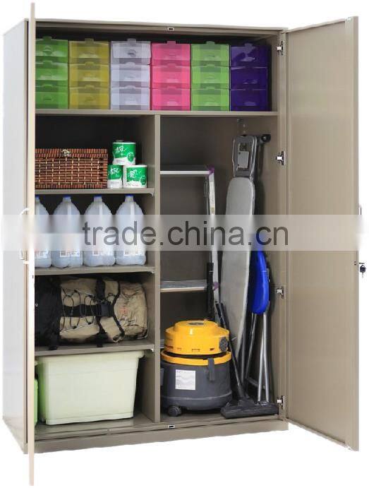 2016 Metal office/home/school double door Iron file cabinet with shelf