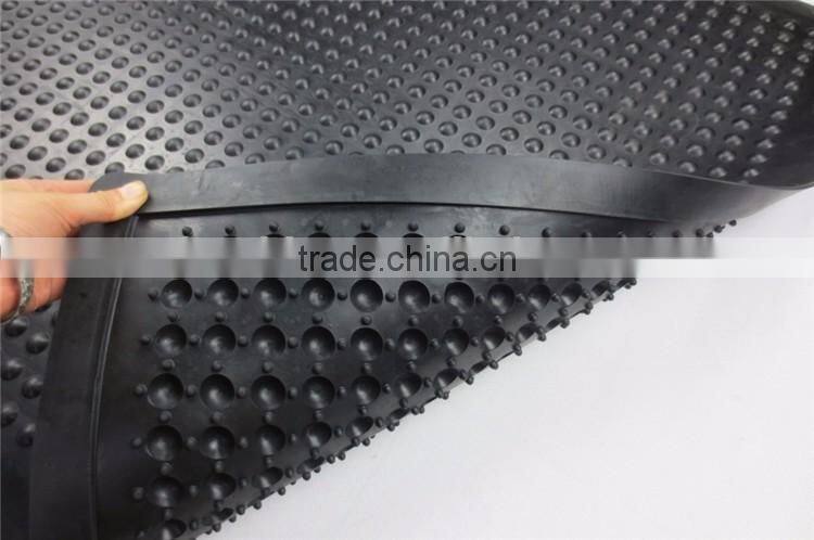 Black Rubber Conductive Interlocking Floor Mat