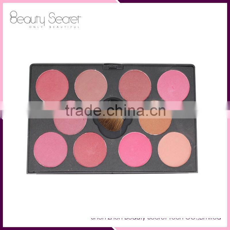 Top sale 10 colors Cosmetic Blusher Set Makeup Blush Palette