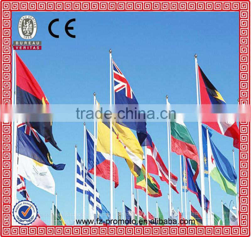 cheap custom printed polyester hand flag waving flag