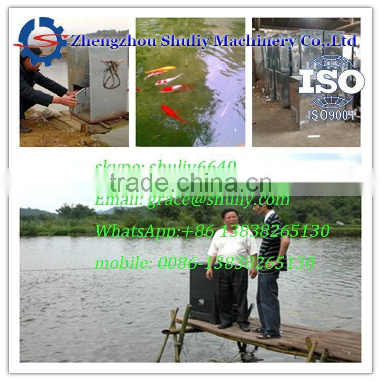 Automatic fish feed throwing machine