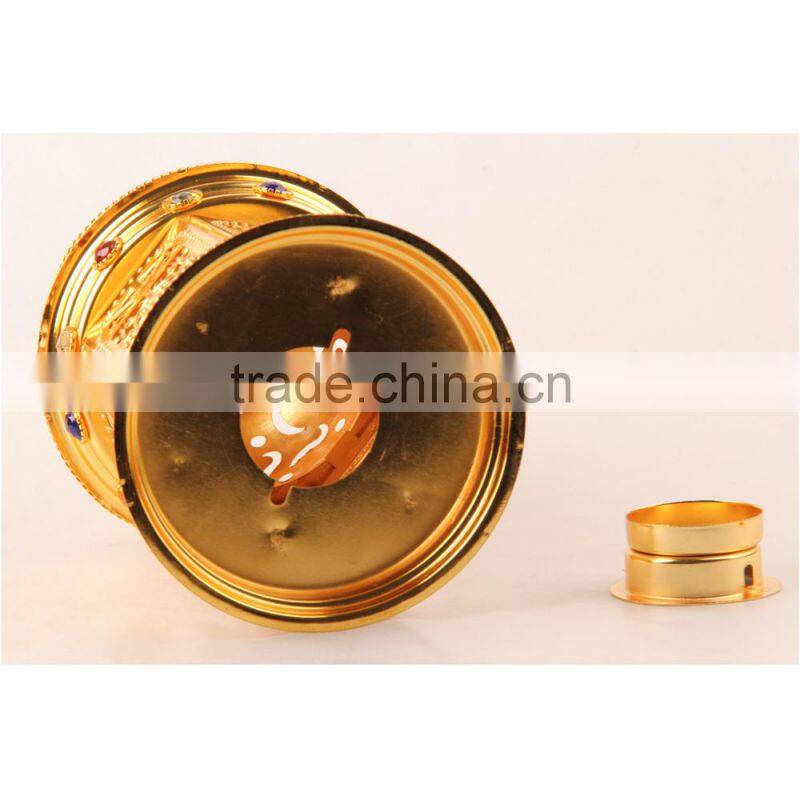 Incense Lamp Incense Tower Burner Arabic Style With Gold Plated Wf-A006