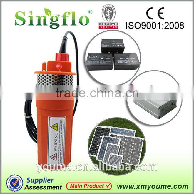 Singflo dc 12v/24v 6L/min mini solar water pump system