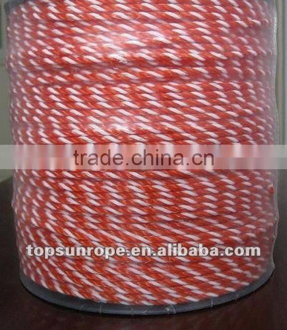 White & red horse fence,electric fence rope for horse fencing