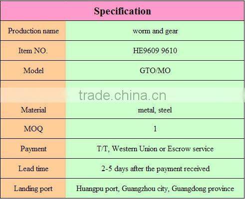 Worm Gear HE9609 9610 of Heidelberg Spare Parts suitable for Heidelberg printing machine
