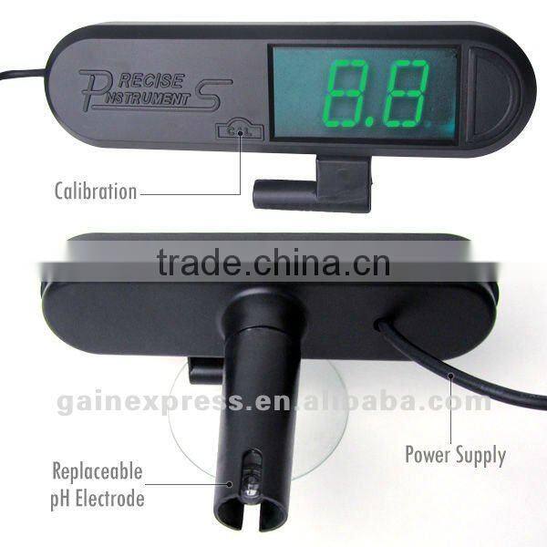 LCD display pH Aquarium Monitor 0~9.9 Range Auto Buffer Recognition +/-0.1pH Accuracy