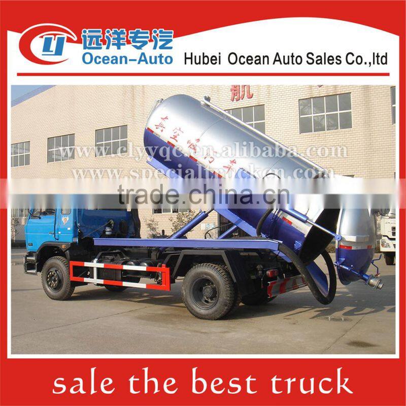 Dongfeng 4x2 vacuum sewage suction vehicle manufacture