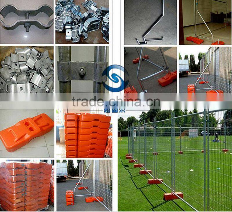no dig galvanized construction field temporary fence stand/temp fence panels hot sale