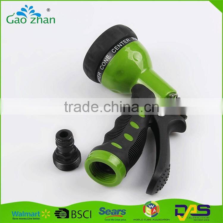 1/2" fitting Adjustable plastic ABS PP garden hose quick nozzle water spray gun