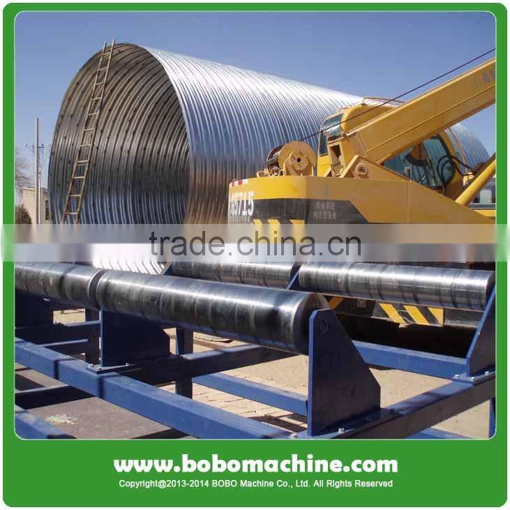 Corrugated metal pipe making mahine for bridge column