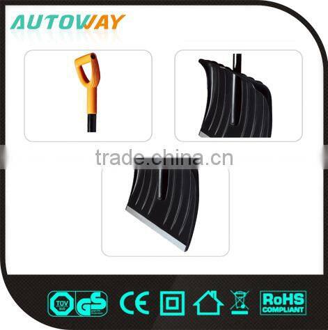 long wooden handle plastic snow shovel head, snow shovel