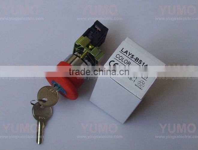 Mushroom Head Push Button Switches LAY5-BS142