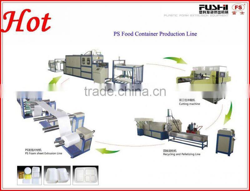PS fast food box forming machine