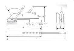 portable tirfor 3.2 ton hand winches
