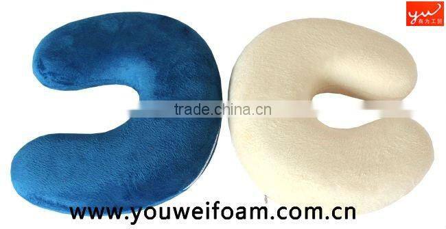 Neck memory foam pillow for use in car