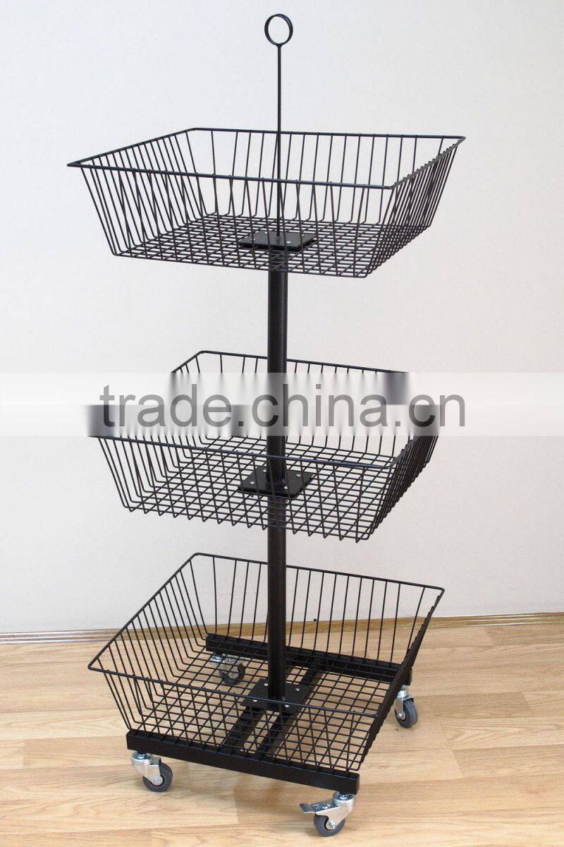 Metal removable supermarket shelf