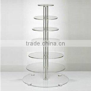 8-tire /7-tire solid metal modern cake display stand