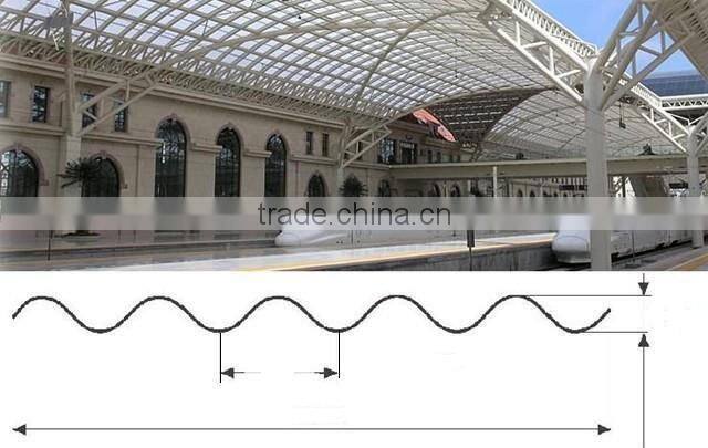 Sun Sheets & PC Embossed Sheets Type clear pc corrugated roof panels