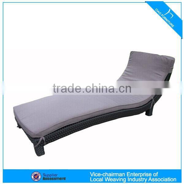 Outdoor wicker furniture plastic chaise lounger K3
