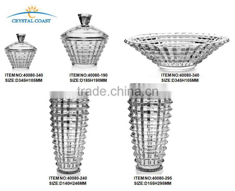 Factory Price Thick Clear Glass Wedding Decoration Vase For Decoration Party