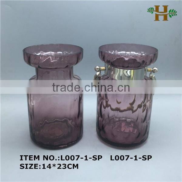 stained rope hanging glass vase wholesale