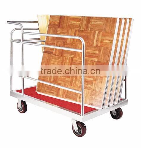 Four wheels trolley for roll cage tools and laundry used