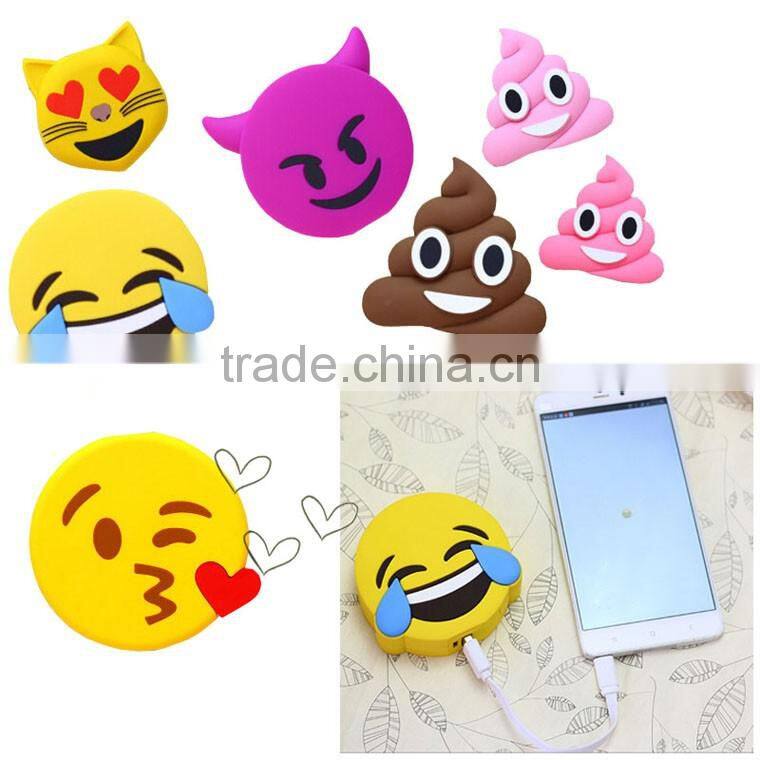 2016 innovative unicorn Emoji Powerbank Mobile Cartoon Cute Power Bank Charger Unicorn Poop OEM Gift Fashion