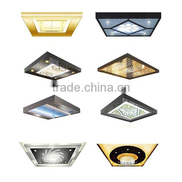 4x8 Stainless Steel Elevator Ceiling Light Grid Panel for Decoration