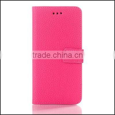 Lichee pattern phone case PU leather case flip leather holster for iphone6