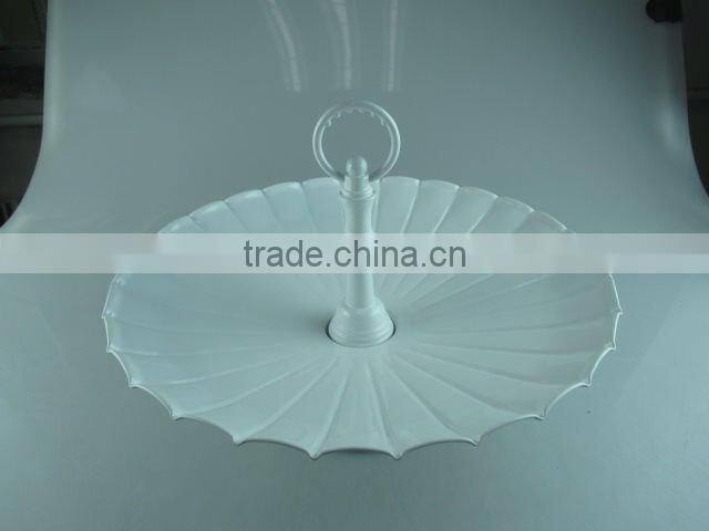 Metal material white cake stand for weeding/daily use