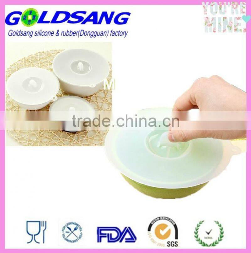Microwave safe use Leakproof silicone rubber bowl cover