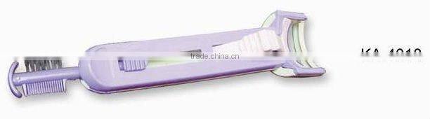 beauty tools plastic eyelash curler with brush